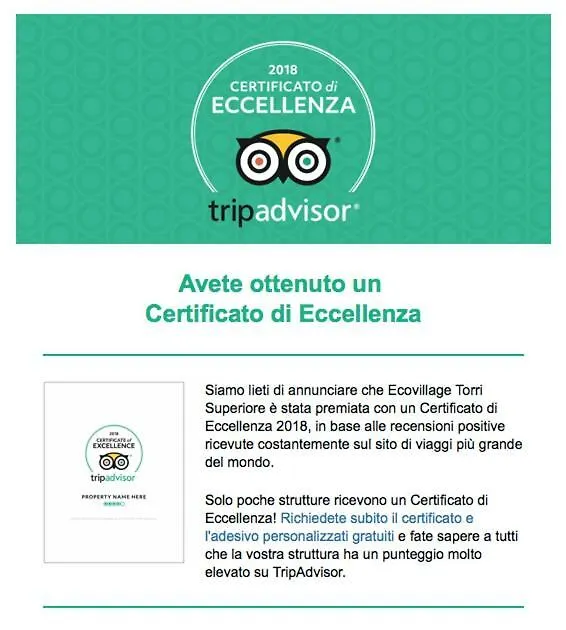 イン Ecovillaggio Torri Superiore